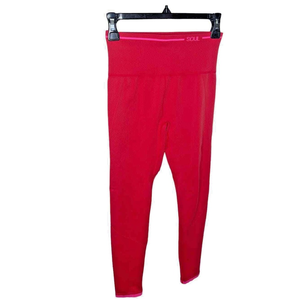SOUL‎ by Soulcycle Orange & Pink Workout Athleisure  Leggings -SZ Small